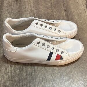 Tommy Hilfiger White Sneakers with Red and Blue Accents